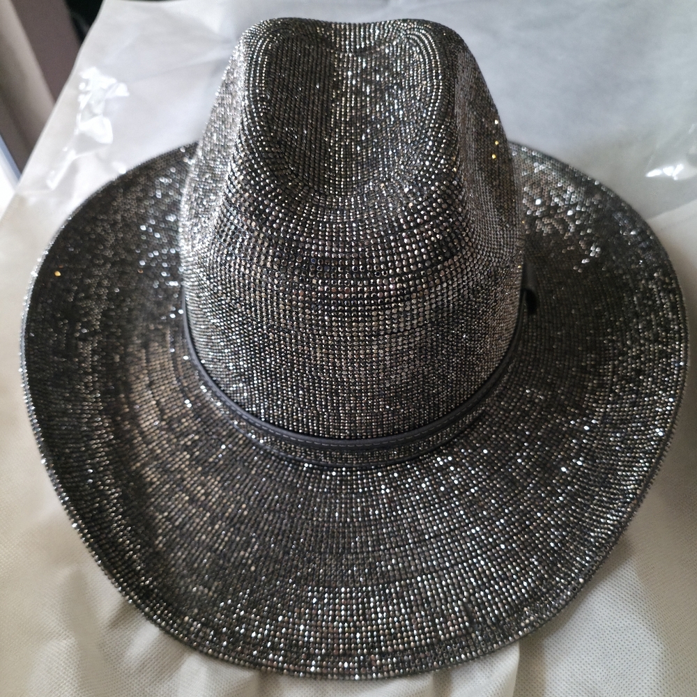 Gunmetal Rhinestone Women's Cowboy Hat